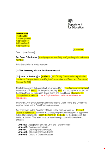 excellent employment offer letter template