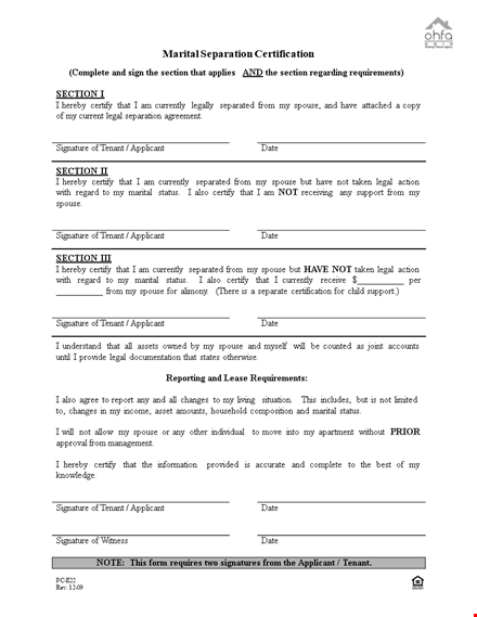 get certified separation agreement template - protect your assets & children template