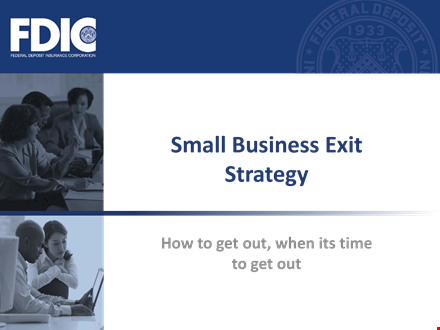 small business exit strategy template template