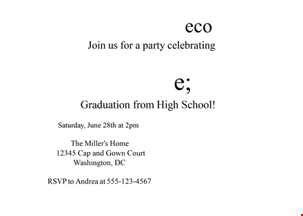 customize your celebration with graduation invitation templates - perfect for your party! template