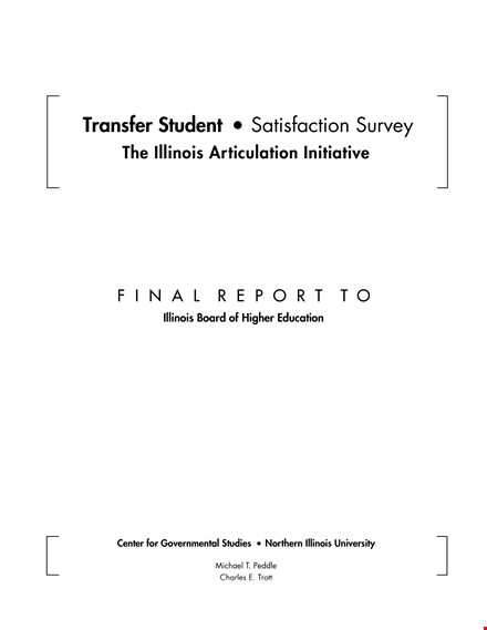 transfer student satisfaction survey template