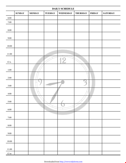 organize your days with our daily planner template | sunday - tuesday schedule template