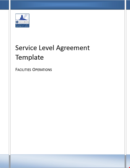 create a custom service agreement: customer-focused service level agreement template template