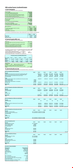 project cost benefit analysis template - maximize benefits and secure loans template