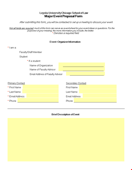 create an impactful event with our proposal template - speaker information and event needs covered template