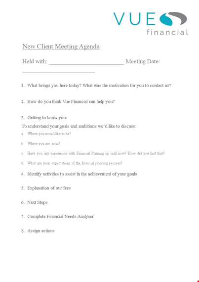 new client meeting agenda template