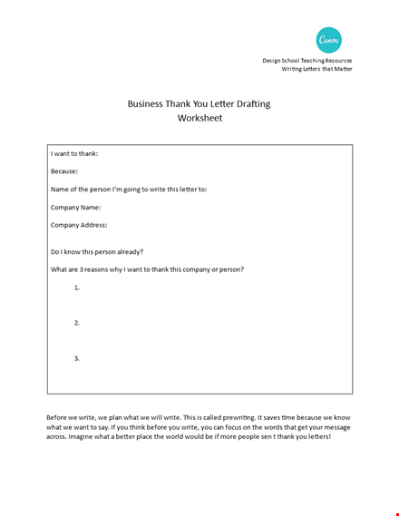 how to write a formal thank you business letter - template & examples template