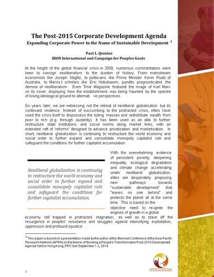 corporate development agenda tempalate template