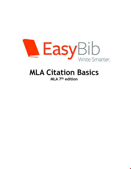 mla citation: bibliography basics, information, title, sources & citing template