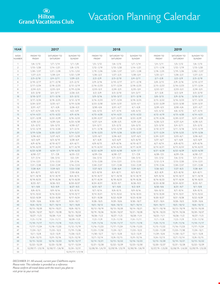 vacation planning calendar template template