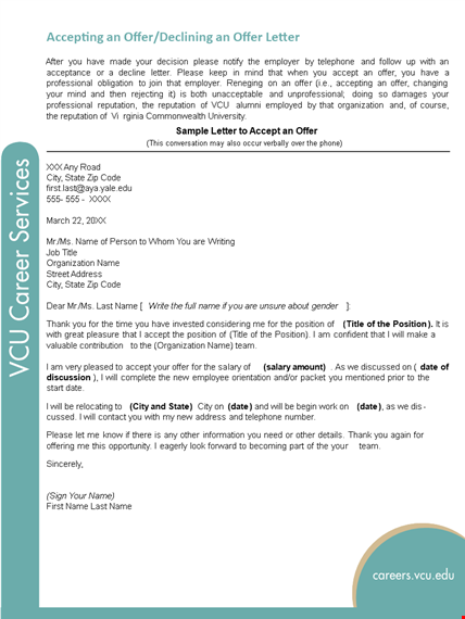 decline counter offer letter sample template