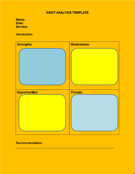 download our free swot analysis template - analyze your business effectively template