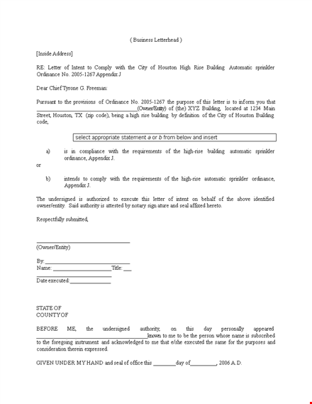 notarized letter template - create official letters fast template