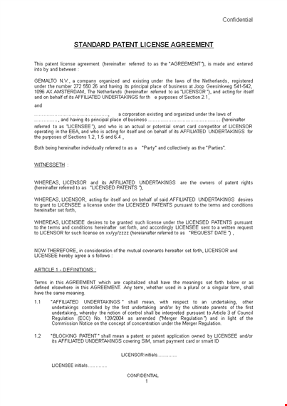 license agreement template: create a clear and comprehensive agreement with licensee and licensor template