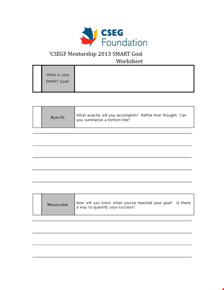 create smart goals & achieve success | free template template