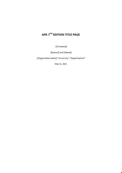 apa 7th edition title page template