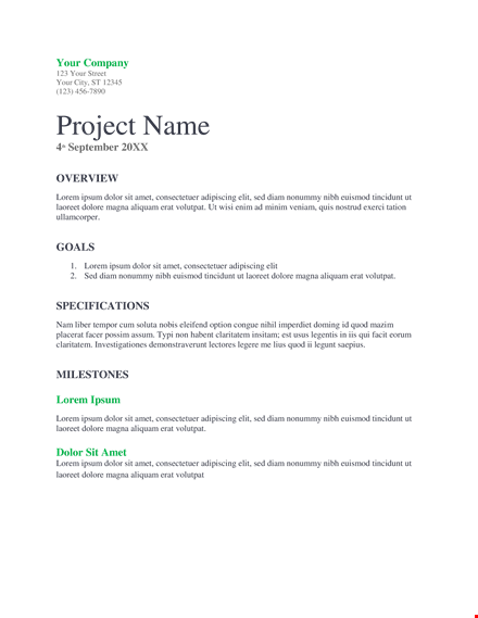 create winning proposals with our project proposal template - lorem ipsum dolor template