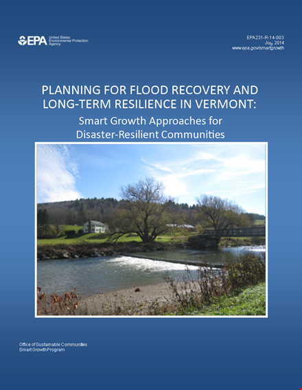 flood disaster recovery plan example template