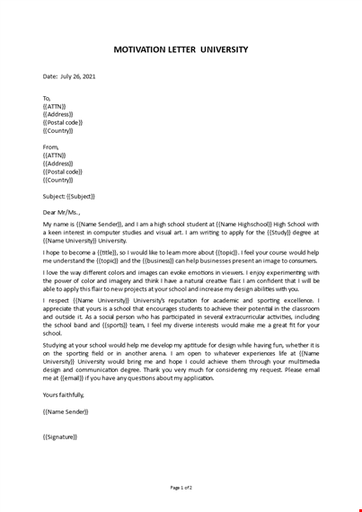cover letter for sending documents to university